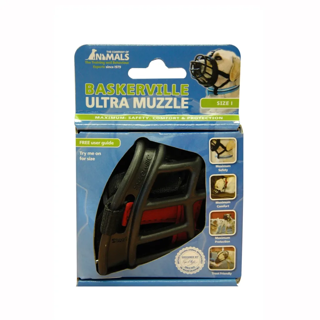 BASKERVILLE Ultra Muzzle Black Size 1.webp