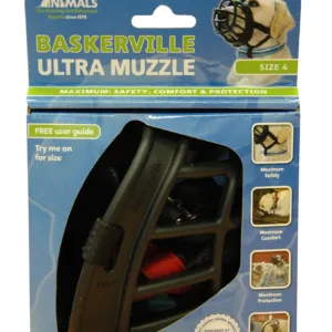BASKERVILLE Ultra Muzzle Black Size 4.webp