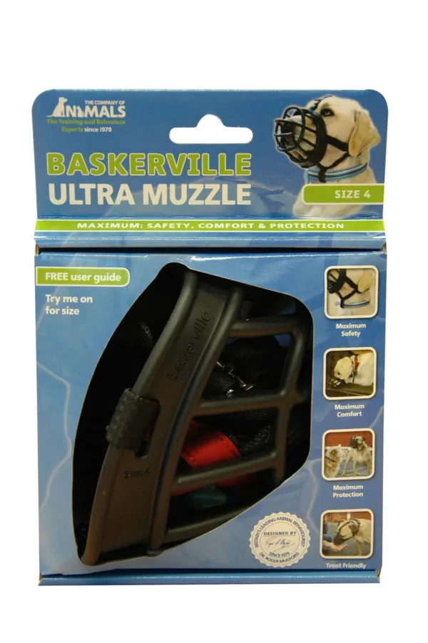 BASKERVILLE Ultra Muzzle Black Size 4.webp