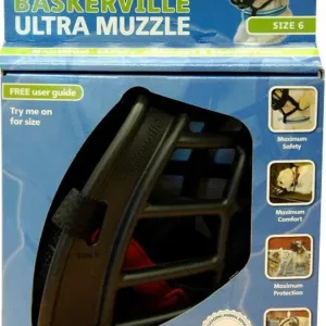 BASKERVILLE Ultra Muzzle Black Size 6.webp