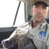 animal control officer holding dog wearing JAFCO muzzle