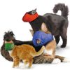 nylon muzzles on several different cats